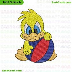 Cherished Cartoon Duckling Embroidery Design 9