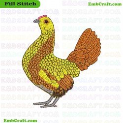 Chicken Embroidery Design 18