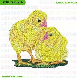 Chicks Embroidery Design 24