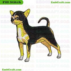 Chihuahua Embroidery Design 96