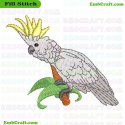 Cockatoo Embroidery Design 5