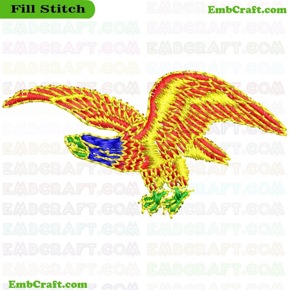 Artistic image of a bird in flight with vibrant colors.