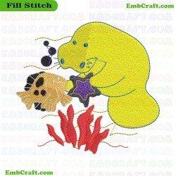 Colorful Marine Embroidery Design 13