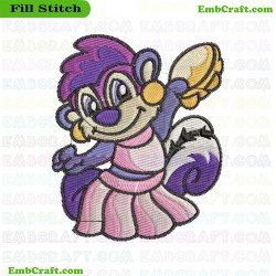 Dancing Animal Embroidery Design 19