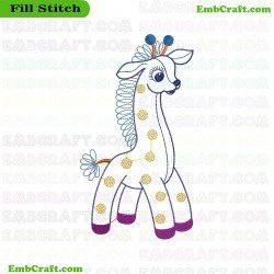 Deer For Kids Embroidery Design 5