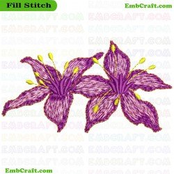 Desert Flower Embroidery Design 16