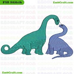 Dinosaurs Embroidery Design 43