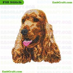 Dog Dogs Embroidery Design 17