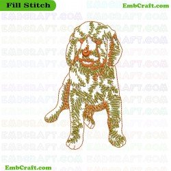 Dog Embroidery Design 12