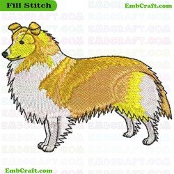 Dog Embroidery Design 162