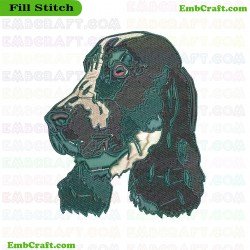 Dog Embroidery Design 238