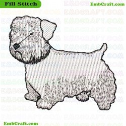 Dog Embroidery Design 327