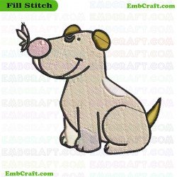 Dog Embroidery Design 3