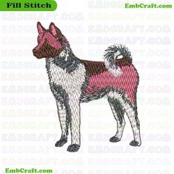Dog With Multiple Colors Embroidery Design 331