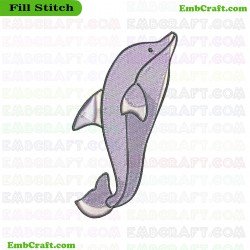 Dolphin Embroidery Design 25