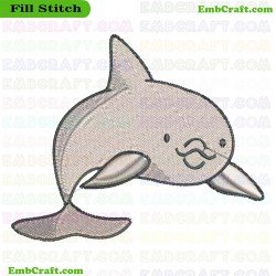 Dolphin Embroidery Design 31