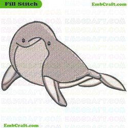 Dolphin Embroidery Design 35