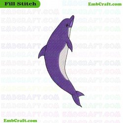 Dolphin Embroidery Design 81