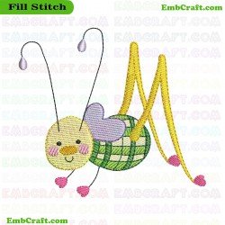 Doodle Bug Embroidery Design 9