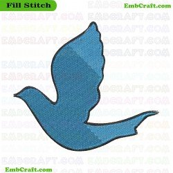 Dove Doves Embroidery Design 7