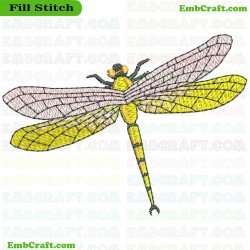 Dragonfly Embroidery Design 10