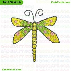 Dragonfly Embroidery Design 13