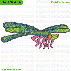 Dragonfly Embroidery Design 1