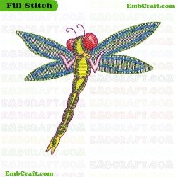 Dragonfly Embroidery Design 28