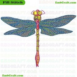 Dragonfly Embroidery Design 33