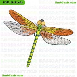 Dragonfly Embroidery Design 34