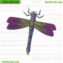 Dragonfly Embroidery Design 45