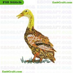 Duck Embroidery Design 33