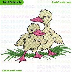 Duck Embroidery Design 59