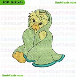 Duckling Embroidery Design 12