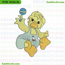 Duckling Embroidery Design 1