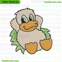 Duckling Embroidery Design 6