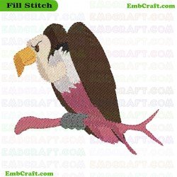 Eagle On Branch Embroidery Design 34