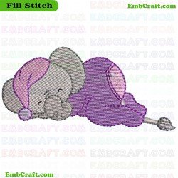 Elephant Embroidery Design 2