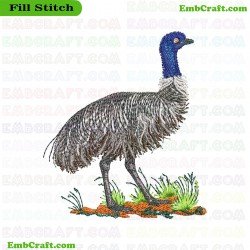 Emu Bird Embroidery Design 29