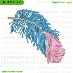 Feather Embroidery Design 17