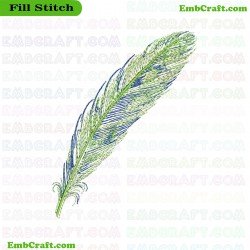 Feather Embroidery Design 3