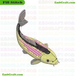 Fish Embroidery Design 120