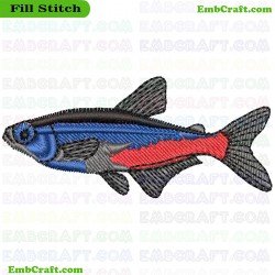 Fish Embroidery Design 137