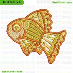 Fish Embroidery Design 149