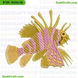 Fish Embroidery Design 60