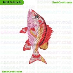 Fish Embroidery Design 72