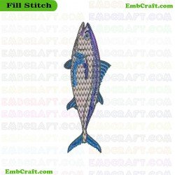 Fish Embroidery Design 80