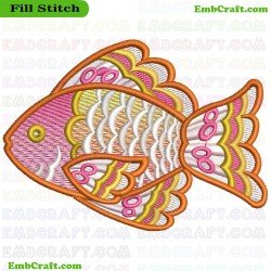 Fish Embroidery Design 8