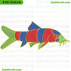 Fish Fishy Embroidery Design 82