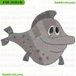 Fish From Ocean Collection Embroidery Design 113